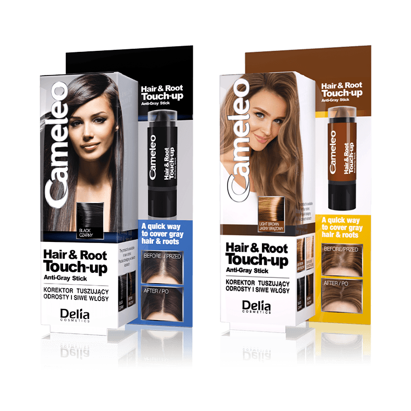 Hair roots touch-up anti-gray stick