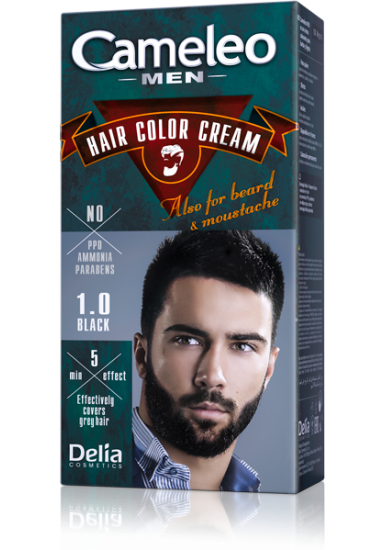 Cameleo Hair, beard and moustache color cream for men