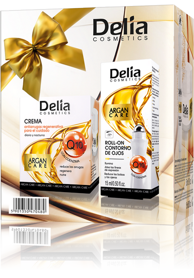 Anti-Wrinkle Set with Q10 Cream and Under Eye Roll-On